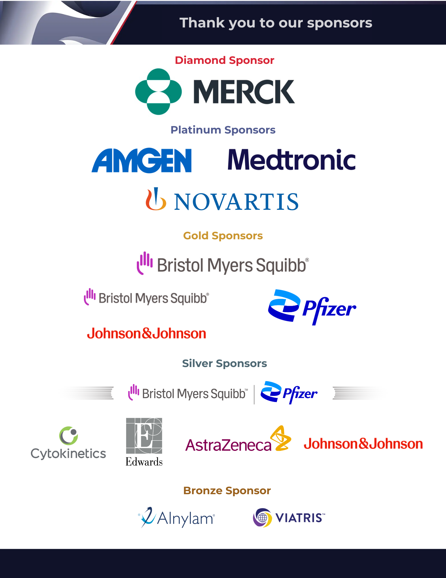 2026 Thank you to our sponsors